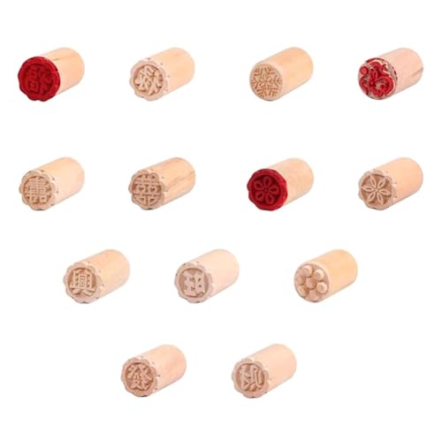 Kznifmk -Mondkuchen-Stempel, Handdruck-Kuchenform, Traditionelle Chinesische Mondkuchen-Stempel, Manuell, Rund, Aus von Kznifmk