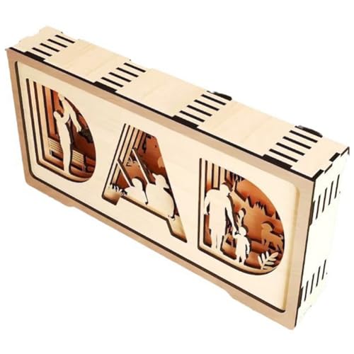 Kznifmk Neue Mehrschichtige Standform für und Sohn Als Geschenk, Ornamente, Festival, Fröhliches Geschenk, Langlebig von Kznifmk