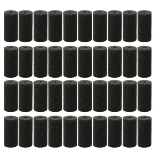 Kznifmk Öffnung 20 mm Filter für Aquarien, Saugleistung, Abdeckung aus Baumwolle, Filter für , Kristallglas, Baumwollhülle für Fass von Kznifmk