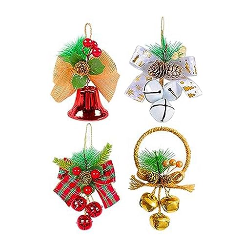 Kznifmk Ornament für die Tür, Weihnachtsglocke, Ornament, zum Aufhängen, Ornament für den Weihnachtsbaum, Dekoration einfach zu verwenden von Kznifmk