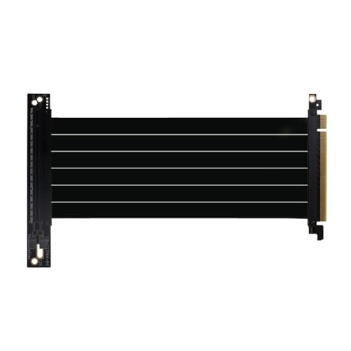 Kznifmk PCI-E 3.0, 16 x 90 Grad, PCI-E-Grafikkarten-Verlängerungskabel, Netzwerkkarte, volle Geschwindigkeit und Stabilität, 15 cm, einfache Installation von Kznifmk