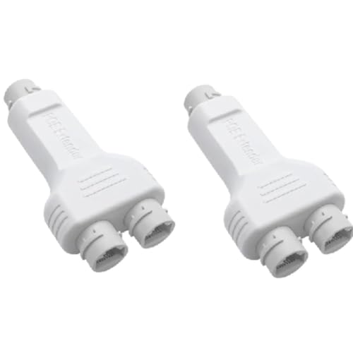 Kznifmk PoE-Verlängerungskabel / Repeater, wasserdicht, 100 m, 1 Eingang, 2 Ausgänge, für den Außenbereich, 30 W, hohe Leistung, Plug & Play für PoE-Switch, NVR, IP-Kamera, einfache Installation von Kznifmk