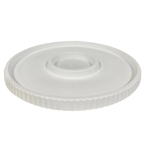 Kznifmk Silikonformen-Tablett mit Streifendesign, Runde Silikongussformplatte Aus Beton, Dekorative Tablettformen 17 cm von Kznifmk