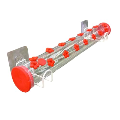 Kznifmk Vogelfutterhaus für , 2 Halterungen aus Stahl, mit Netzanschlüssen, für den Außenbereich, leicht zu befüllen, 30 cm von Kznifmk