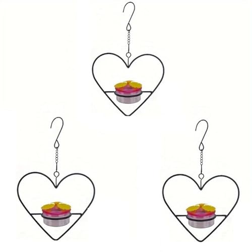 Kznifmk Vogelfutterstation, 3-teilig, für den Außenbereich, zum Aufhängen, Ameisen und Bienen, leicht zu befüllen und zu reinigen, Vogelfutterstation zum Aufhängen an einem malerischen Ort von Kznifmk