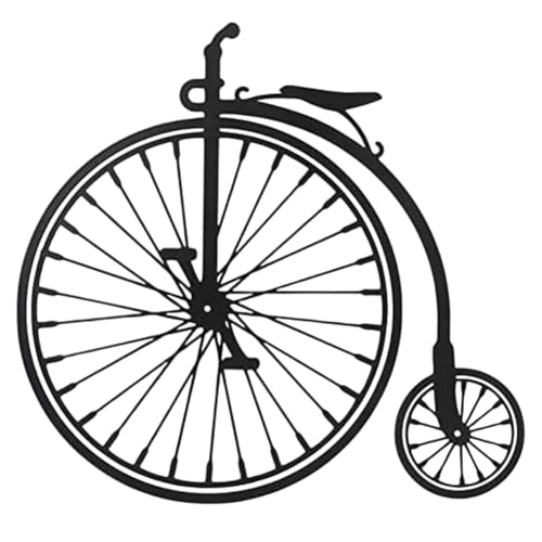 Kznifmk Wandkunst mit Fahrradrad, Metall, Fahrrad-Kunstwerk, Wohnzimmer, Schlafzimmer, Arbeitszimmer, Badezimmer, Dekoration, Innen- und Außendekoration, Wandbehang, Ornament von Kznifmk