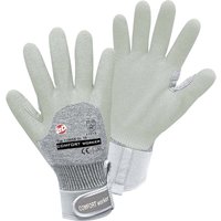 L+d comfort worker 1180SB-10 Baumwolle-Elasthan, Nitril Arbeitshandschuh Größe (Handschuhe): 10 von Grau