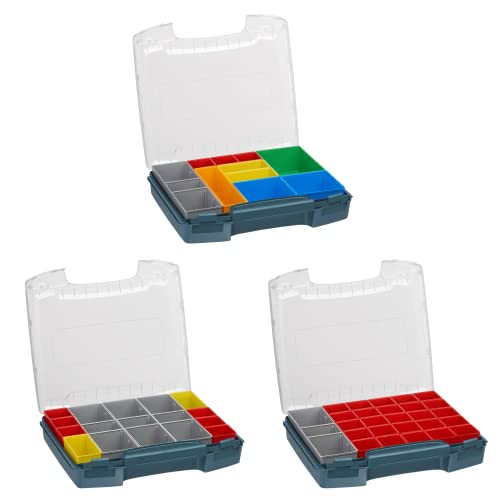 Bosch Sortimo Insetboxenset professional blau| i-BOXX 72 3er Set mit Insetboxen A3, H3 & I3 | Für i-BOXX RACK & LS-BOXX | Sortimentskasten Kleinteile von L-BOXX
