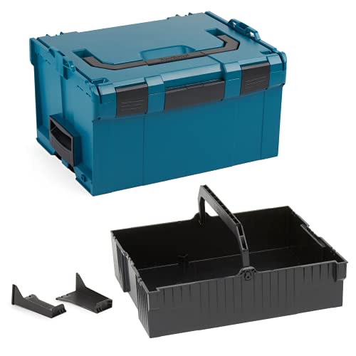 Bosch Sortimo L-BOXX 238 Größe 3 grün | mit Einhängeeinsatz schwarz | Professioneller Werkzeugkoffer erweiterbar | Ideale Werkzeug Aufbewahrung von L-BOXX