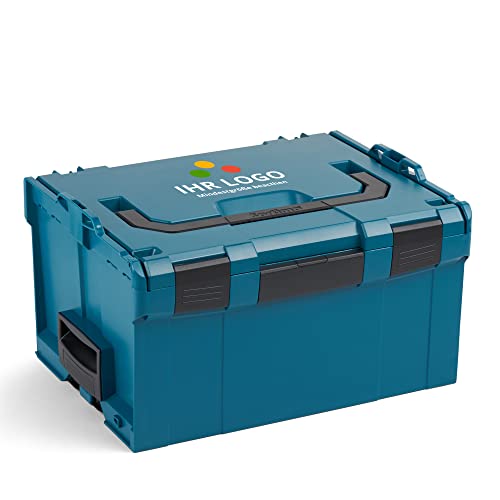 Bosch Sortimo L BOXX 238 Grün individuell anpassbar mit Ihrem Logo | L BOXX Größe 3 | Werkzeugkoffer erweiterbar | Professioneller Werkzeugkasten leer Kunststoff | Ideale Werkzeug Aufbewahrung von L-BOXX