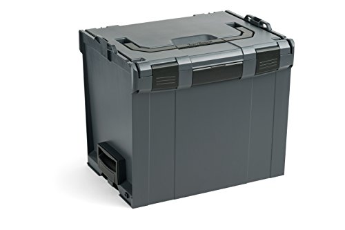 Bosch Sortimo L-BOXX 374 Anthrazit | Professioneller Werkzeugkoffer | Innovatives Transportsystem | Werkzeugkiste Leer Kunststoff | Ideale Organizer Box | Größe 4 von L-BOXX