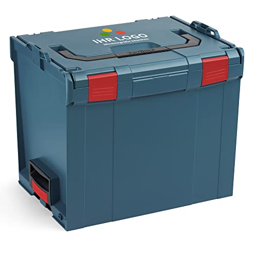 Bosch Sortimo L BOXX 374 Professional Blau anpassbar mit Ihrem Logo | Größe 4 | Professioneller Werkzeugkoffer L-BOXX 374 | Innovatives Transportsystem | Werkzeugkiste leer | L BOXX Werkzeugkoffer von L-BOXX
