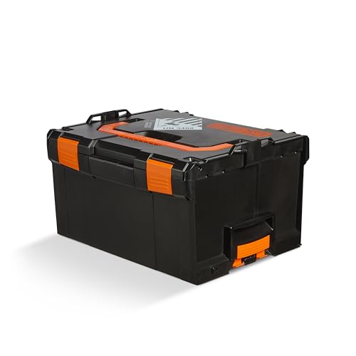 Bosch Sortimo L-BOXX Battery SafeBOXX - Batterie Aufbewahrungsbox aus spezieller Kunststoffmischung BAM Gefahrguttransportzertifiziert UN 3480, Cirrux-Markeneinsatz, Nicht Brennbar/Leitfähig DIN 4102 von L-BOXX