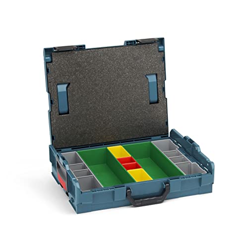 Bosch Sortimo L-Boxx 102 Werkzeugkoffer-Set Professional Blau individuell anpassbar mit Ihrem Logo | bestückt mit L BOXX 102 Einlage Ordnungssystem G3 und Deckelpolster von L-BOXX