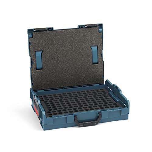 Bosch Sortimo L-Boxx 102 Werkzeugkoffer-Set • professional blau • bestückt mit Schaumstoffeinsatz für Brennerdüsen und Deckeleinlage von L-BOXX