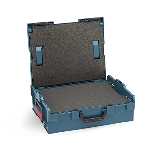 Bosch Sortimo L Boxx 136 mit Rasterschaumstoff professional Blau • LBoxx 136 Koffersystem für optimale Lagerung von Werkzeugen • Sicherer Transport & Schutz dank L-Boxx System von L-BOXX