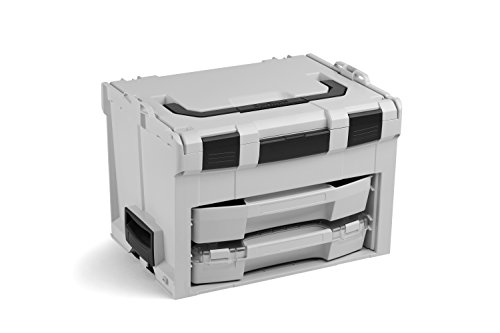 Bosch Sortimo LS-BOXX 306 grau Werkzeugkoffer Set | inklusiv i-BOXX 72 leer und LS-Schublade 72 leer | Transportsystem Werkzeug von L-BOXX