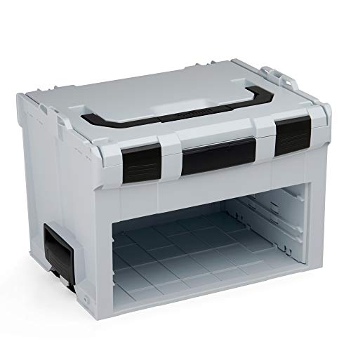 Bosch Sortimo LS-BOXX 306 in grau | Werkzeugkoffer Kunststoff leer| Werkzeugkoffer Bosch Professional | Idealer Werkzeugkasten leer von L-BOXX