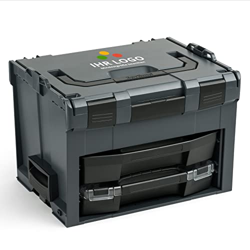 L-BOXX Sortimo LS BOXX 306 | Inkl. i-BOXX 72 I3 & LS-Schublade 72 Leer in Anthrazit | Individuell Anpassbar Mit Ihrem Logo | Professioneller Werkzeugkoffer Aus Kunststoff von L-BOXX