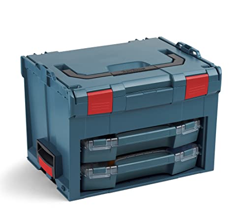 L-BOXX Sortimo LS-BOXX 306 professional blau Werkzeugkoffer Set ohne Logo | inklusiv 2x i-BOXX leer | Transportsystem Werkzeug von L-BOXX