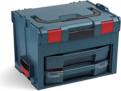 L-BOXX Sortimo LS BOXX 306 professional blau ohne Logo | Professioneller Werkzeugkoffer leer mit i-Boxx 72 A3 und LS-Schublade 72 | Werkzeugkiste leer Kunststoff von L-BOXX