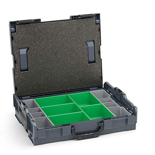 Bosch Sortimo Werkzeugkoffer-Set • L-Boxx 102 anthrazit • bestückt mit Ordnungssystem Insetboxen-Set D3 Bosch Sortimo Werkzeugkoffer-Set • L-Boxx 102 anthrazit • bestückt mit Ordnungssystem Insetboxen-Set D3 von L-BOXX