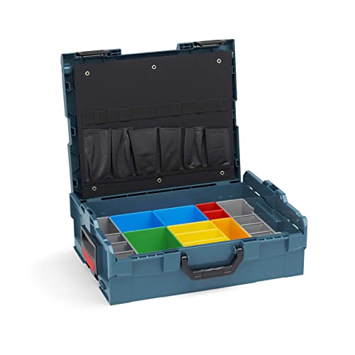 Bosch Sortimo Werkzeugkoffer-Set • L-Boxx 136 professional Blau • bestückt mit Ordnungssystem Insetboxen-Set H3 und Werkzeugkarte 1 von L-BOXX