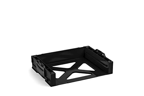L-BOXX Sortimo i-BOXX Rack aktiv in schwarz | Werkzeugkoffer stapelbar L-BOXX | Werkzeugaufbewahrung System Regal | Ideal für i-BOXX 72 & LS-Schublade 72 von L-BOXX