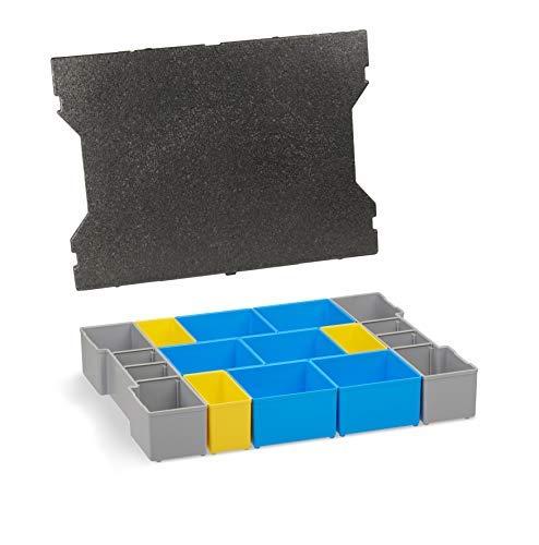 Insetbox Sortimo | Erstklassige Sortierboxen für Kleinteile | BC3 Einsätze mit Deckenpolster | Für die L-BOXX 102 G4 | Idealer Sortierbox Einsatz von L-BOXX