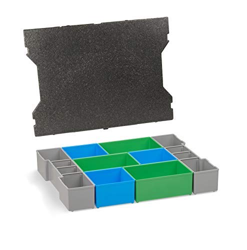 Aufbewahrung Schrauben | L-BOXX 102 G4 Insetboxen-Set | CD3 Einsätze mit Deckenpolster | Sortierboxen für Kleinteile | Aufbewahrungsbox Schrauben von L-BOXX