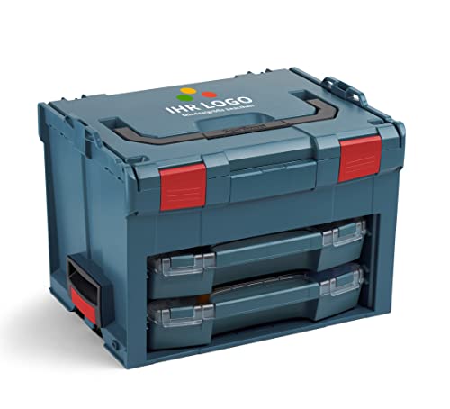 L-BOXX Sortimo LS BOXX 306 | inkl. i-BOXX 72 C3 & i-BOXX 72 I3 in Professional Blau individuell anpassbar mit Ihrem Logo | Professioneller Werkzeugkoffer leer | Werkzeugkiste leer Kunststoff von L-BOXX