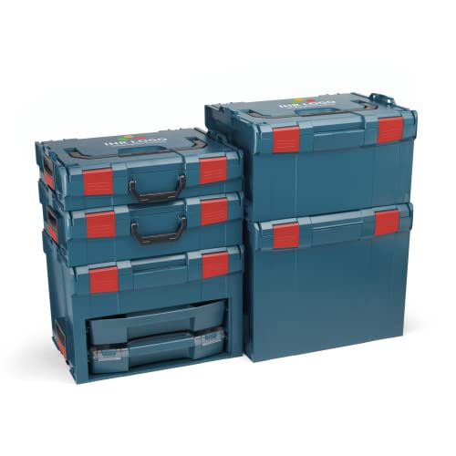 LBOXX Sortimo L-Boxx Professional Blau Werkzeugkoffer Set anpassbar mit Ihrem Logo | LBOXX 102 LBOXX 136 LBOXX 238 LBOXX 374 LS-BOXX 306 inkl. i-BOXX & LS-Tray | L BOXX Einlage B3 & i BOXX Einlage C3 von L-BOXX