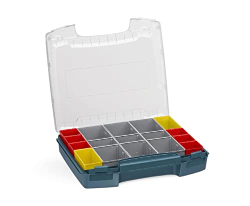 Sortimentskasten Kunststoff klein | i-BOXX professional blau mit Insetbox I3 | Ideal für i-BOXX RACK & LS-BOXX | Idealer Werkzeugkoffer leer Kunststoff von L-BOXX