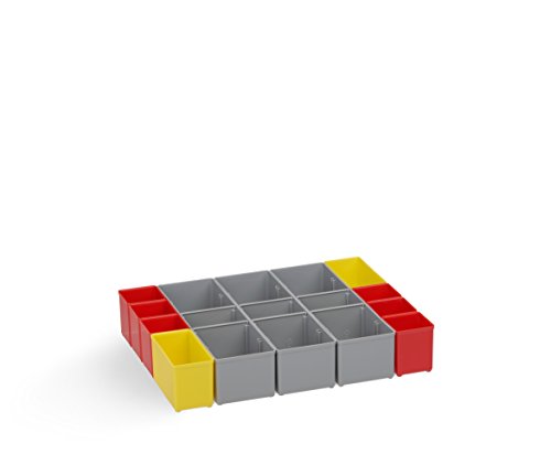 Werkzeug Organizer Box | Bosch Sortimo i-BOXX 72 Insetboxenset I3 | Erstklassige Sortierboxen für Kleinteile | Aufbewahrungssystem für Schrauben von L-BOXX
