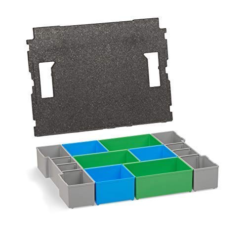 Aufbewahrung Schrauben | L-BOXX 102 Insetboxen-Set | CD3 Einsätze mit Deckenpolster | Sortierboxen für Kleinteile | Aufbewahrungsbox Schrauben von L-BOXX