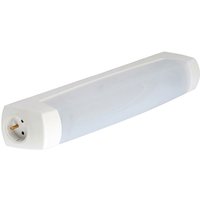 L'ebenoid - 055314 Diffusor-Wandleuchte mit 7W LED-Röhre mit 2P+T-Fassung - Weiß von L'EBENOID