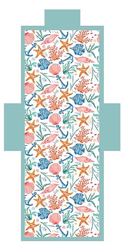 L'Emporio Casa Strandtuch mit Taschen und Kissen – Digital-Liegestuhl aus weicher Polyester-Mikrofaser (Anker) von L'EMPORIO CASA