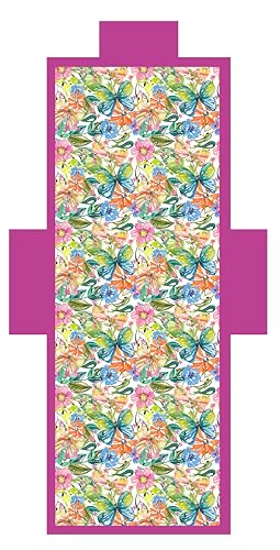L'Emporio Casa Strandtuch mit Taschen und Kissen – Digital-Liegestuhl aus weicher Polyester-Mikrofaser (Blumen) von L'EMPORIO CASA