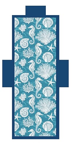 L'Emporio Casa Strandtuch mit Taschen und Kissen – Digital-Liegestuhl aus weicher Polyester-Mikrofaser (Pferde) von L'EMPORIO CASA