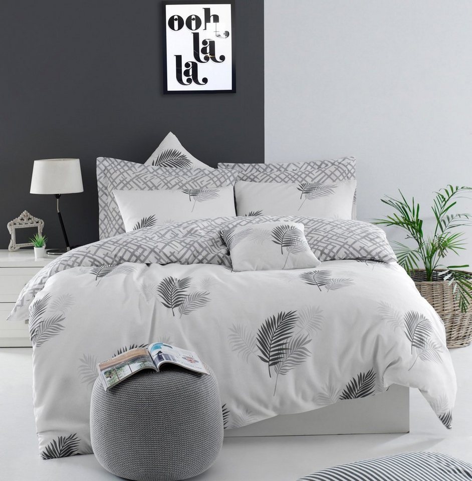 L'Essentiel Linge de Maison Bettdecke + Kopfkissen EPJ0940, Grau,Weiß, 65% Baumwolle / 35% Polyester L'Essentiel Linge de Maison Bettdecke + Kopfkissen EPJ0940, Grau,Weiß, 65% Baumwolle / 35% Polyester von L'Essentiel Linge de Maison
