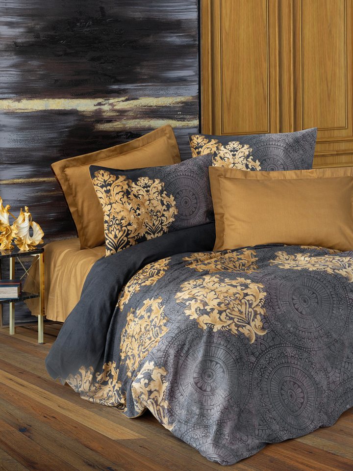 L'Essentiel Maison Bettwäsche Set Jadira, 100% Baumwolle Satin, 2 teilig, Biber Bettwäsche, 3- Teilige, Luxuriöse Baumwolle L'Essentiel Maison Bettwäsche Set Jadira, 100% Baumwolle Satin, 2 teilig, Biber Bettwäsche, 3- Teilige, Luxuriöse Baumwolle von L'Essentiel Maison