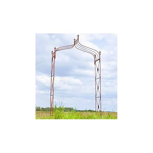 L'Héritier Du Temps Rosenbogen Pflanzenständer aus roher oxidierter Stahl, einfacher Pfosten, 44 x 125 x 240 cm L'Héritier Du Temps Rosenbogen Pflanzenständer aus roher oxidierter Stahl, einfacher Pfosten, 44 x 125 x 240 cm von L'Héritier Du Temps