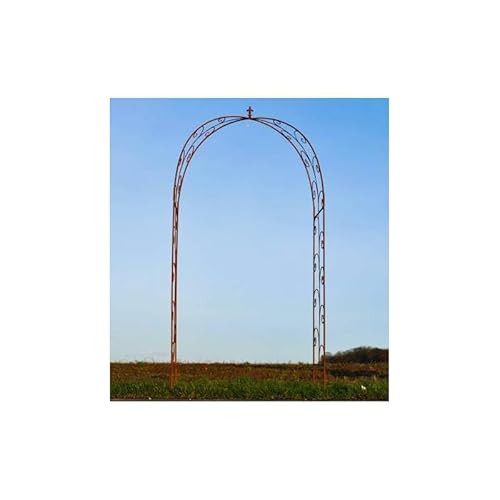 L'Héritier Du Temps Sheffiled Bogen, Struktur aus oxidiertem Stahl, roh, Klettergerüst, Gartenstruktur, 46 x 124,5 x 240 cm von L'Héritier Du Temps