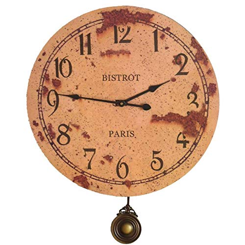 Wanduhr für Wohnzimmer Holz Wanduhr mit Pendel-Küche Bistro Paris 3 x 46 x 58 cm von L'Héritier Du Temps