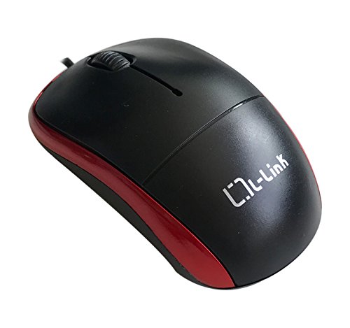 L-Link ll-2080-r – optische Maus USB, Schwarz und Rot von L-Link