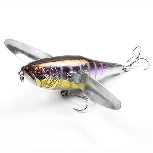L-MEIQUN, 12cm / 34g Insekten Angelköder Floating Lure Popper Bass Cicada Iscas Künstliche Kurbelbappe Fliegenjig Angelteile Wasserköder (Farbe : 2) von L-MEIQUN