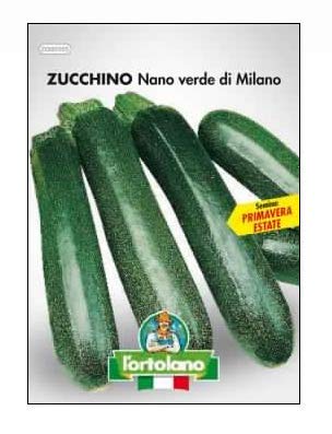 Qualitätssaatgut Ortholano in thermoverschweißtem Beutel (160 Sorten) (Zucchino Nano Milano) von L'ORTOLANO