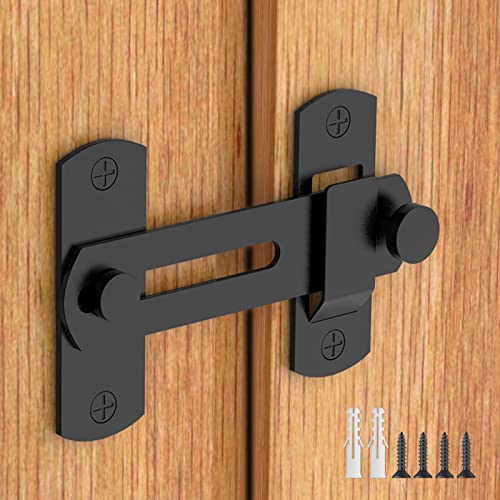 180 Grad Flip-Schiebetürschloss für Privatsphäre – sichere Türschlösser und Riegel für Haustier, Badezimmer, Outdoor, Garage, Fenster, Schiebetür von L'aimefois