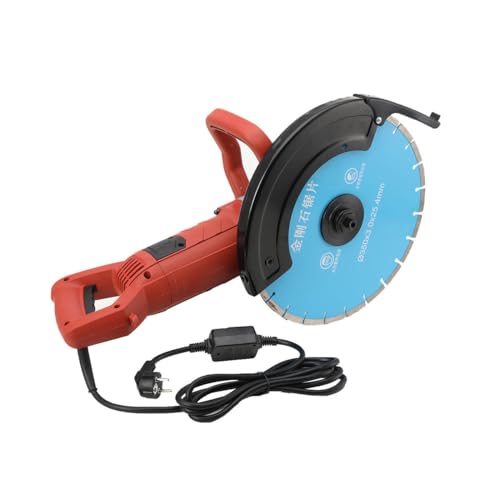 L-home 3000W Elektrisch Betonsäge Wandschlitzmaschine, 3800 U/min Ziegel Betonschneider Trennschneider Nasschneider-Trockenschneider Wand Einstechen mit 35cm Sägeblatt von L-home