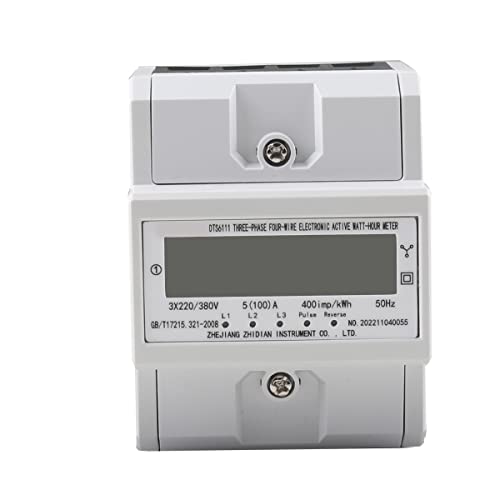 L-home Dreiphasen-Vierdraht-Messgerät Drehstromzähler Stromzähler 8-stelliges LCD-Display 3 X 230/400V 100A für DIN Hutschiene Wechselstromzähler L-home Dreiphasen-Vierdraht-Messgerät Drehstromzähler Stromzähler 8-stelliges LCD-Display 3 X 230/400V 100A für DIN Hutschiene Wechselstromzähler von L-home